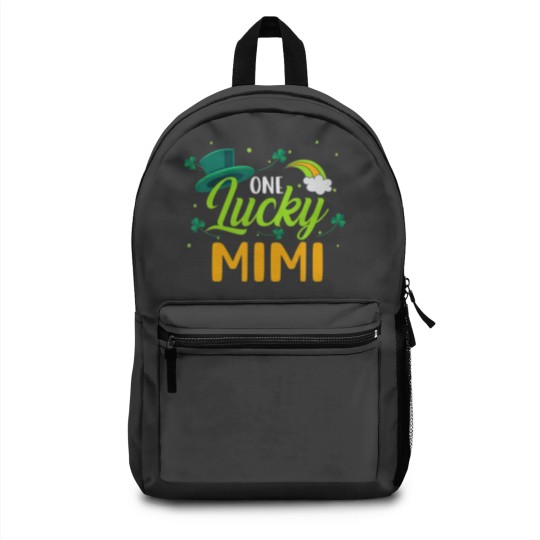 Discover Lucky Mimi Green Four Leaf Clover Patrick's Day Backpacks