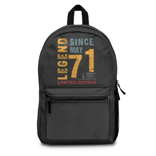 Discover Legend Since May 1971 Gift For 51 Years Old 51Th B Backpacks