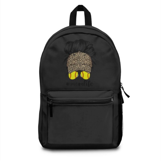 Discover Mom Life Leopard Baseball Cap Messy Bun Softball M Backpacks