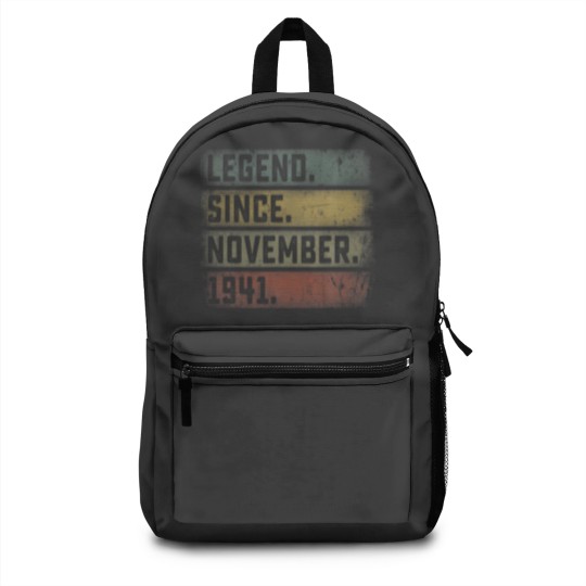 Discover Legend Since November 1941 80Th Birthday Mens 80 Y Backpacks