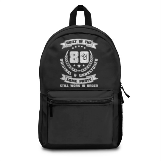 Discover 40Th Birthday Saying 40 Years Old Built In The 80S Backpacks