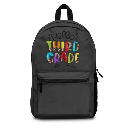 Discover Leopard Hello 3Rd Grade Teacher Life Student Back Backpacks