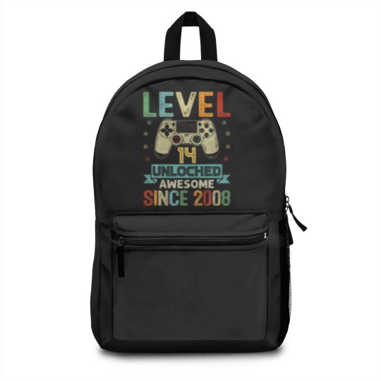 Discover Level 14 Unlocked Awesome Since 2008 Video Game 14 Backpacks