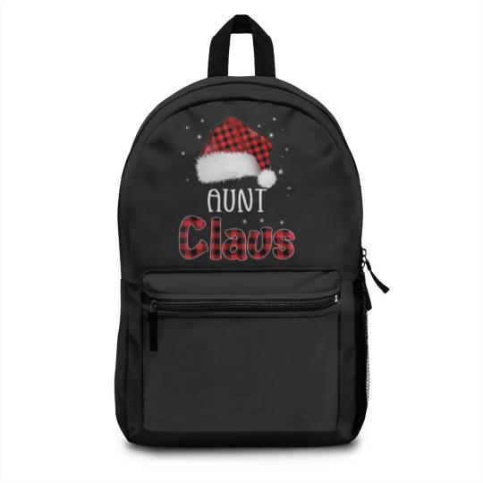 Discover Womens Funny Santa Aunt Claus Christmas Matching F Backpacks