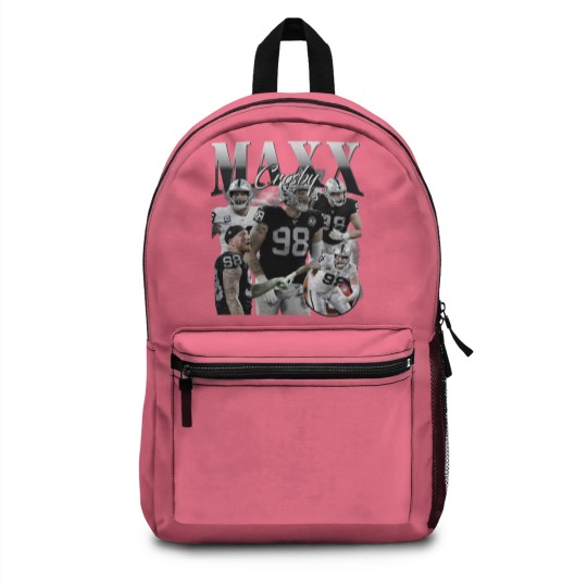 Discover Vintage 90s Graphic Style Maxx Crosby Backpacks - Maxx Crosby Football Backpacks