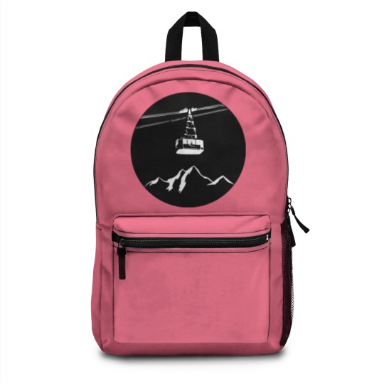 Discover Mountain with gondola white Backpacks