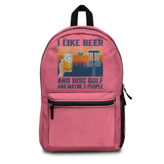 Discover i like beer and disc golf and maybe 3 people Backpacks