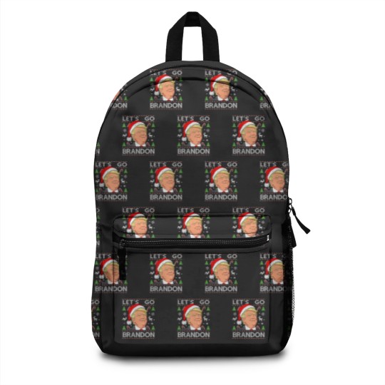 Discover Let's Go Brandon Trump Ugly Christmas Backpacks