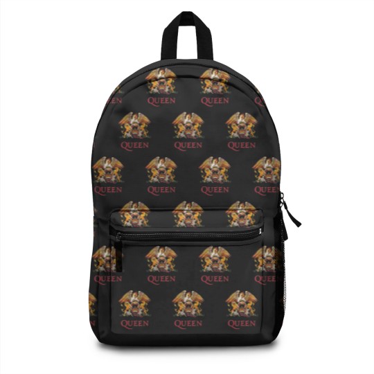 Discover Queen White Crest Freddie Mercury Brian May Backpacks Backpacks