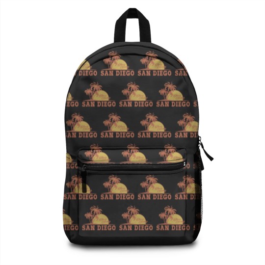 Discover san diego logo Backpacks