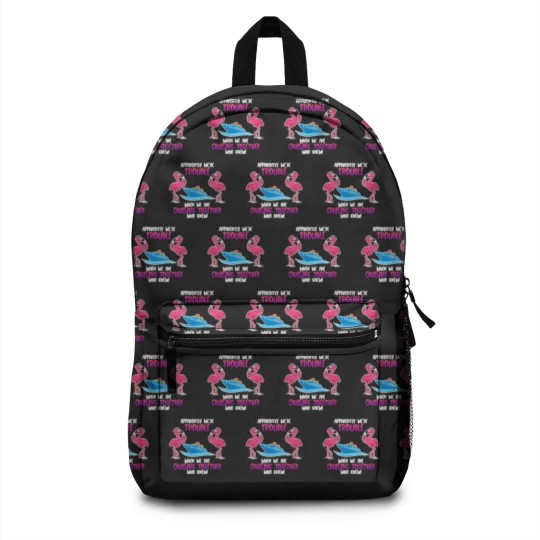 Discover Apparently we are trouble Flamingo Cruise ship Backpacks