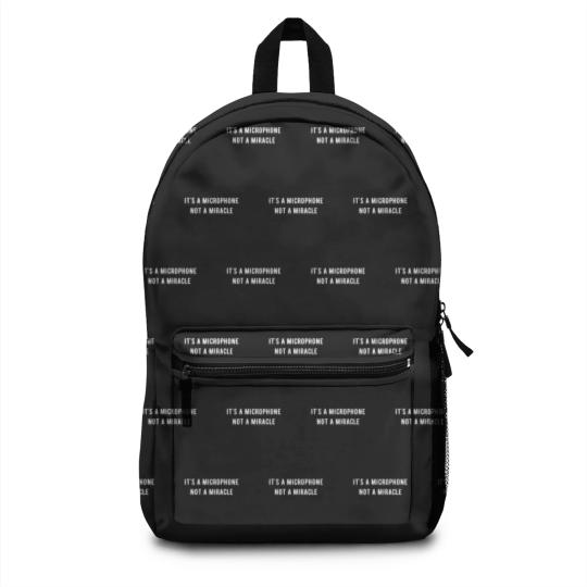 Discover It s a microphone not a miracle Backpacks Backpacks
