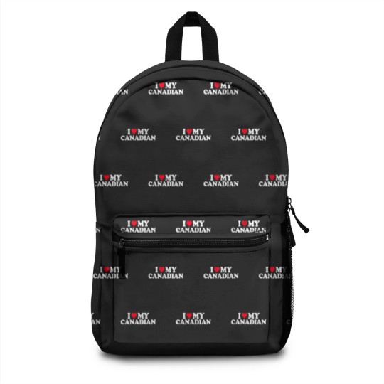 Discover I Love My Canadian Backpacks Heart Funny Canada Gi Backpacks