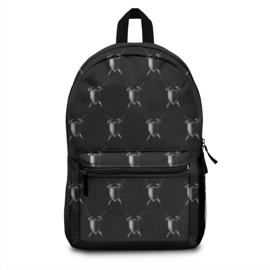 Discover Shield With 2 Swords Crossed Backpacks