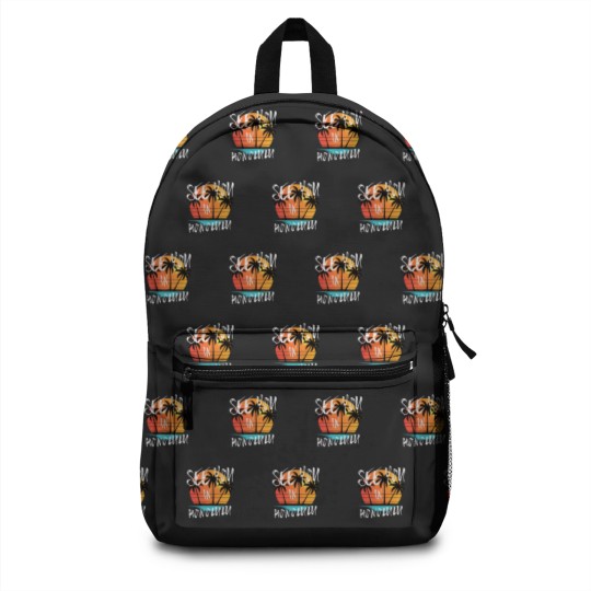 Discover Honolulu retro vintage family surfer souvenir Backpacks