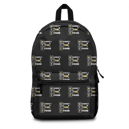 Discover Where's the food funny food pun quote meme Backpacks
