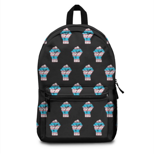 Discover Resist Fist Transgender Flag Trans Pride T Backpacks