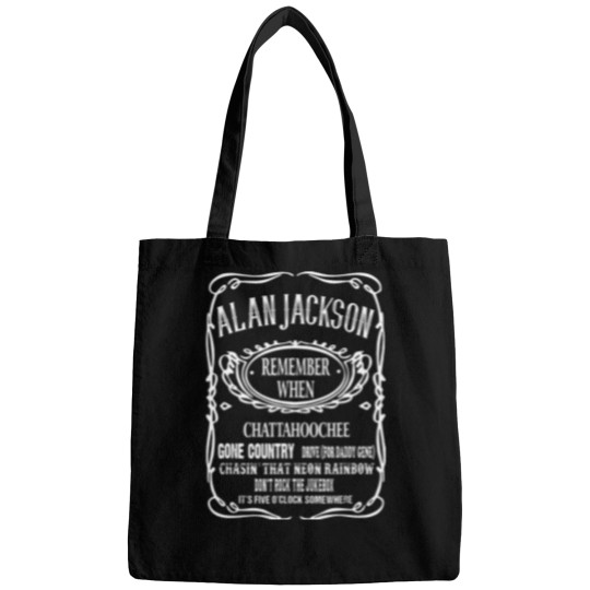 Discover Remembers When Alan Arts Jacksons Est.1958 Outlaws Musician Tote Bag