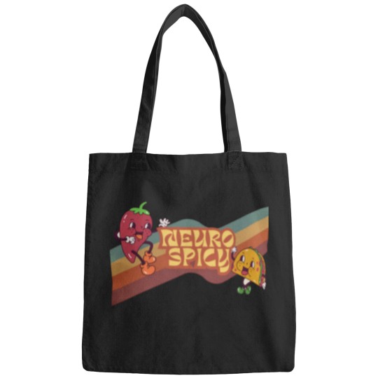 Discover Neuro Spicy Bags | Handmade Funny ADHD Bags | Retro-Style Unisex Bags