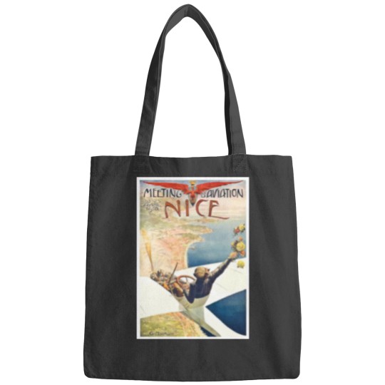 Discover 1910 Meeting dAviation Nice France Advertising Bags