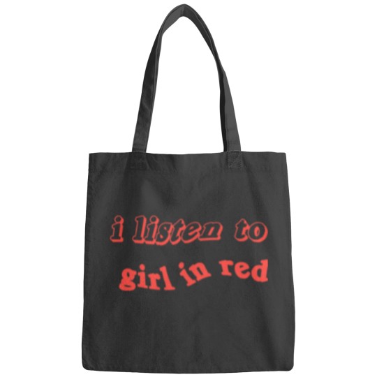 Discover i listen to girl in red Pin Bags