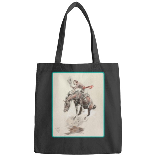 Discover Cowgirl Cowboy Rodeo Horse Western Country Vintage America Bags