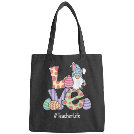 Discover Love Easter Teacher Life Gnomes Teacher Easter 2023 Bags