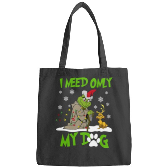 Discover Merry Christmas I Need Only My Dog Bags