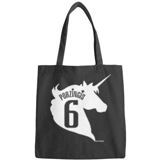 Discover The Unicorn - Kristaps Porzingis White Bags