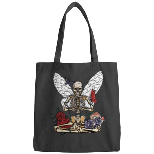 Discover Yoga Skeleton Butterfly Fairycore Aesthetic Cottagecore Bags