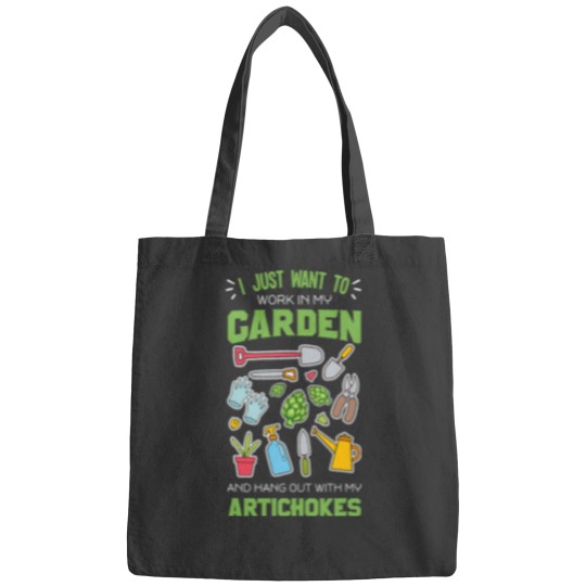 Discover Artichoke Vegan Vegetarian Plant Lover Vegetable Gardener Bags