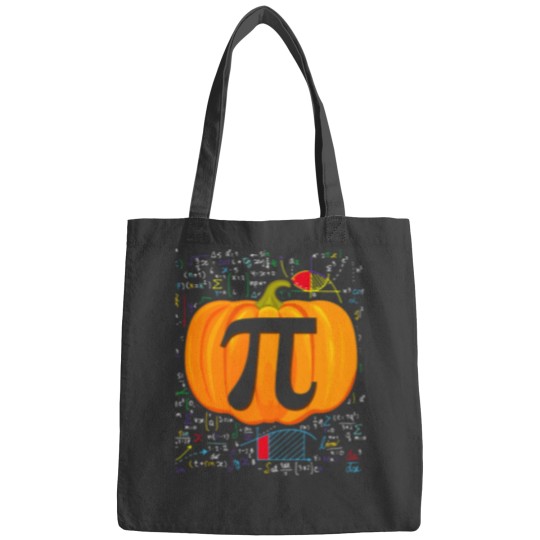Discover Pi Day Pumpkin Pie Shirt Funny Math Halloween Thanksgiving Bags