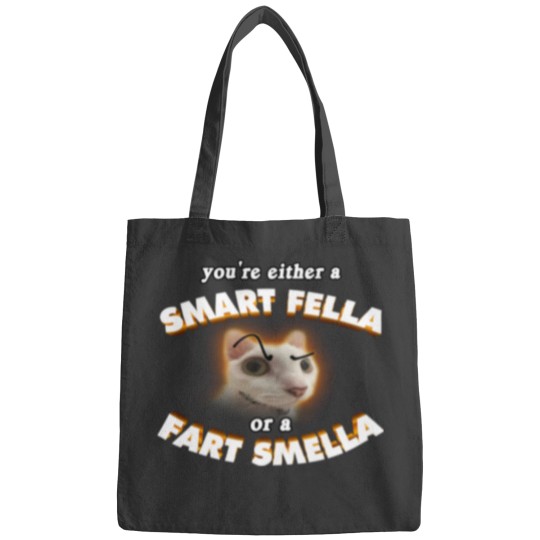 Discover youre a smart fella or a fart smella Bags