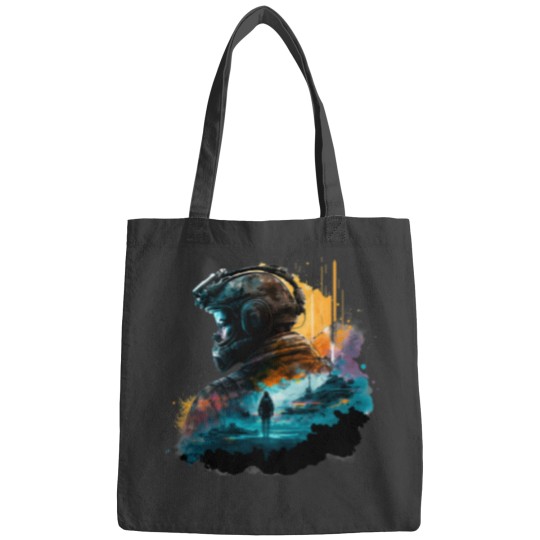 Discover Soldier watercolor print Bags