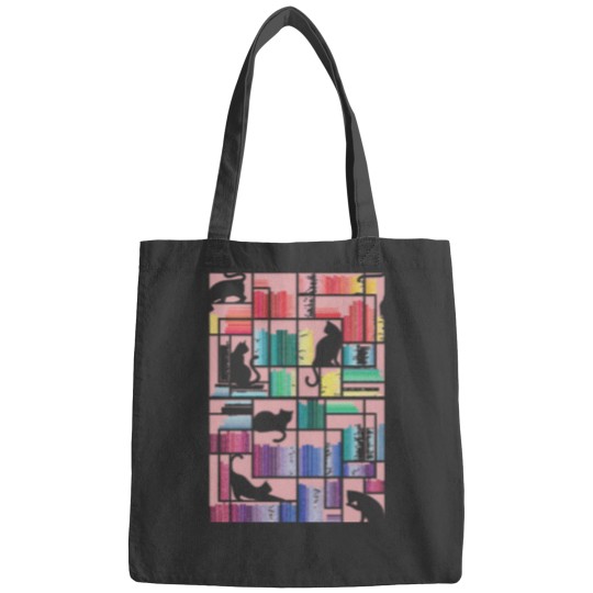 Discover Book Lovers Rainbow bookshelf Bags