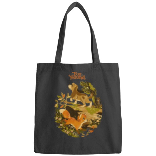Discover Cartoon fox and hound cute merch Bags