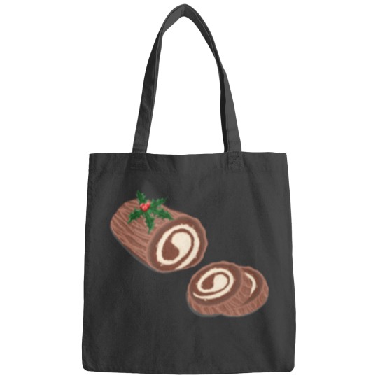 Discover Christmas yule log Bags