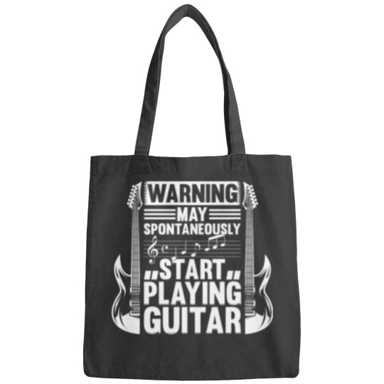 Discover Guitar Player Warning May Spontaneously Start Playing Guitar Bags