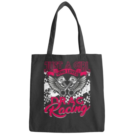 Discover Just a Girl who Loves Drag Racing Women Drag Race Gift Bags