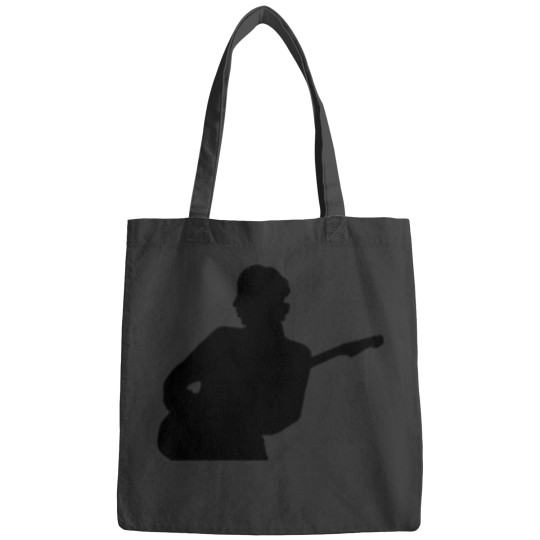 Discover Mark Knopfler Dire Straits Silhouette - Black White  Sticker Bags