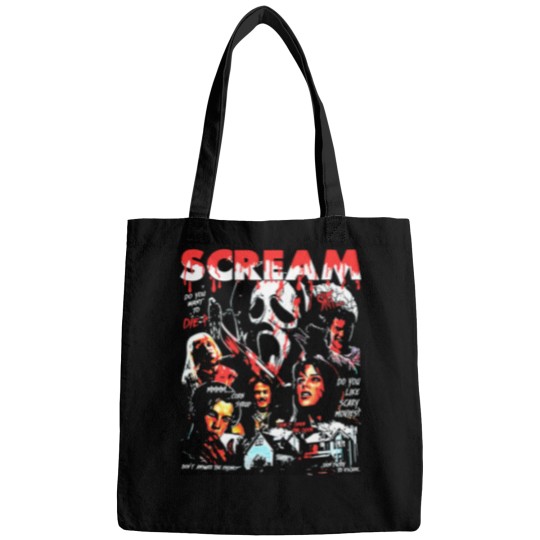Discover Limited Vintage Scream Movie Bags, Scream Halloween Bags, Gift For Woman and Man Unisex Bags