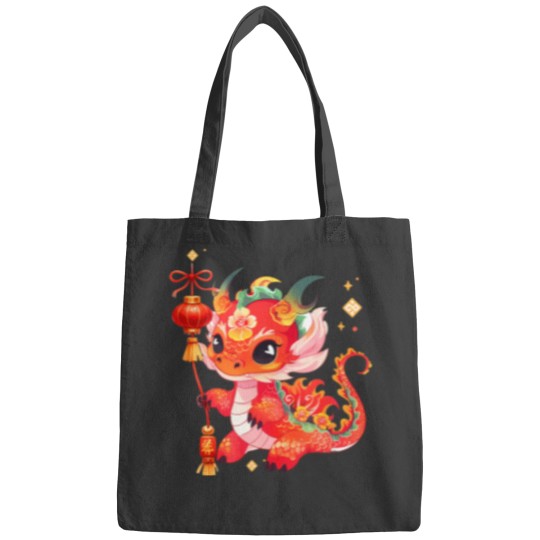 Discover chinese new year 2024 year of the dragon lunar celebrations t Bags