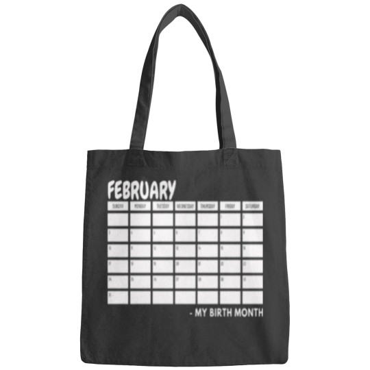 Discover Birth Month - February Black Bags