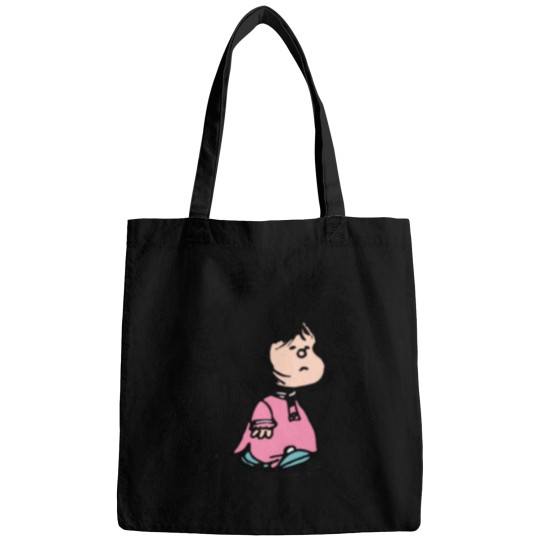 Discover Mafalda with newly-raised disheveled nightgown Quino argentina cartoon Bags
