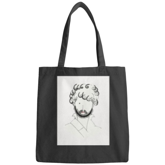 Discover Vintage Guy Line Drawing by Charles Martin Bags