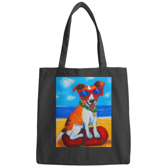 Discover Artful Dogs - Dog On The Rocks Bags
