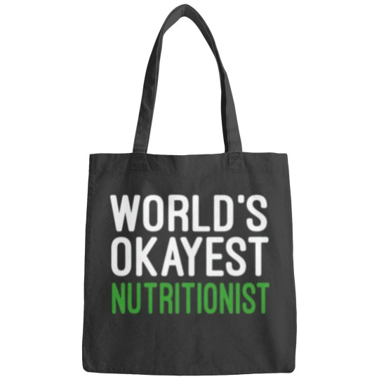 Discover Bags Featuring Funny Nutrition Saying from the World's Okayest Nutritionist