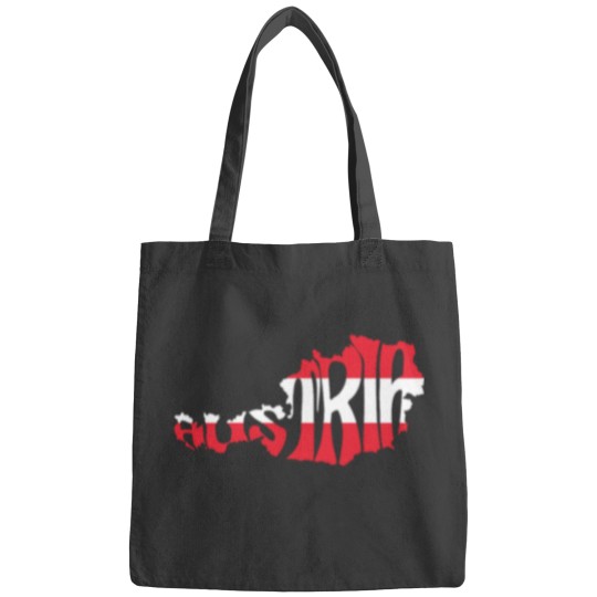 Discover Austria Silhouette Flag Classic Bags