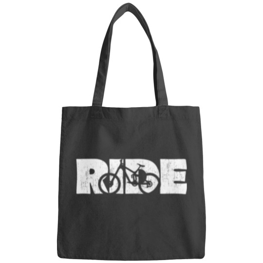 Discover Ride Your MTB Mountain Bike - White Graphic Bags