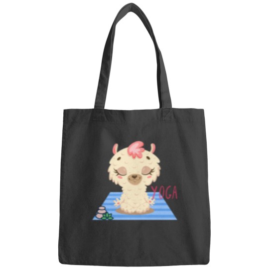 Discover Baby Llama Easy Yoga Bliss Design for wild animal lovers and yoga lovers you know. Active Bags